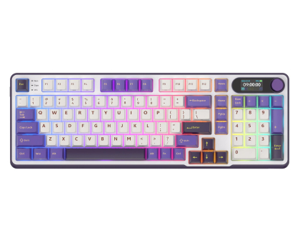 Klawiatura bezprzewodowa Royal Kludge RK-S98 Blackberry Mousse Chartreuse switch